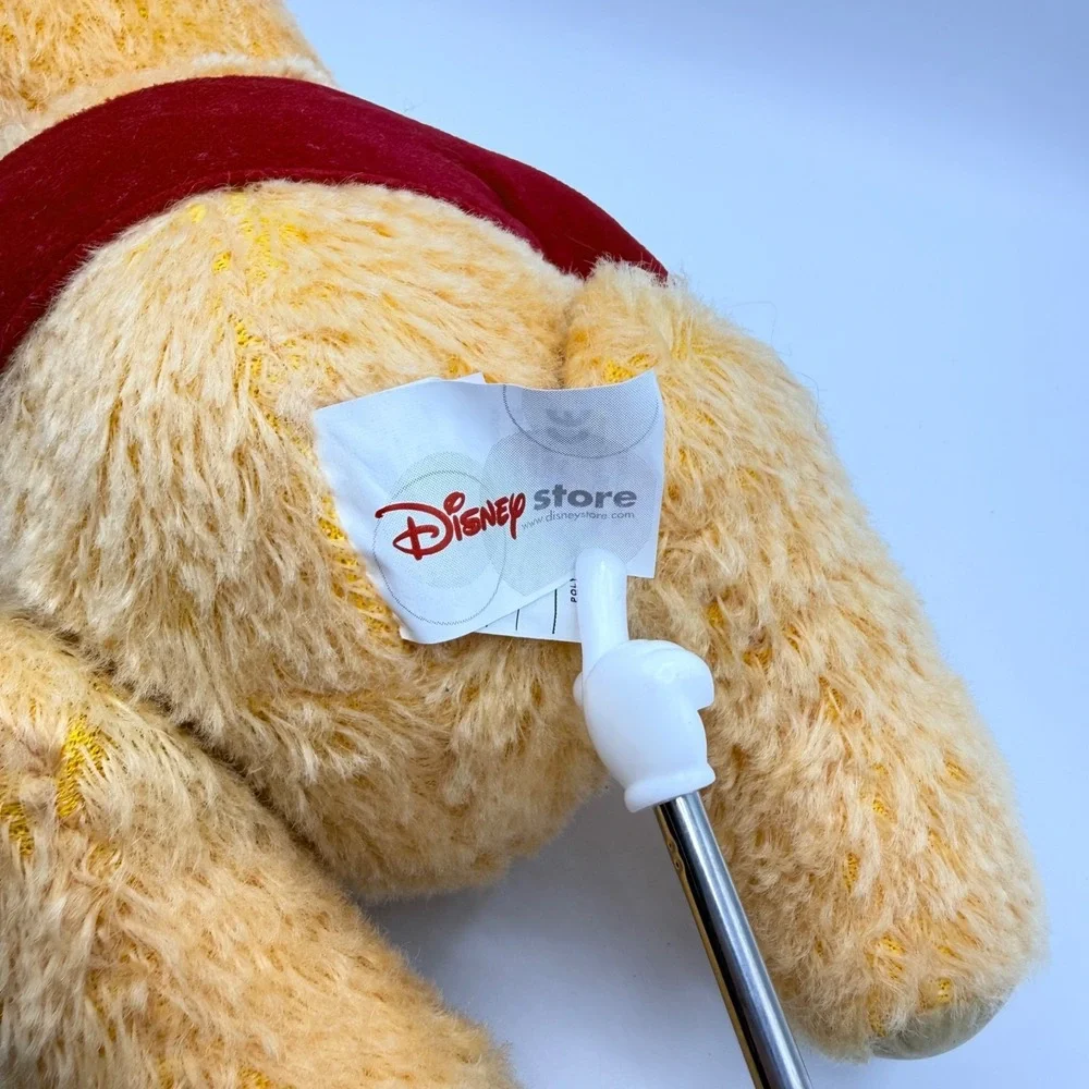 Vintage Disney 2002 Holiday Winnie the Pooh Stuffed Plush Toy Christmas Bear